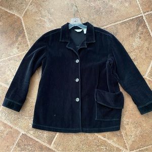 J. Jill black corduroy jacket SIZE PS